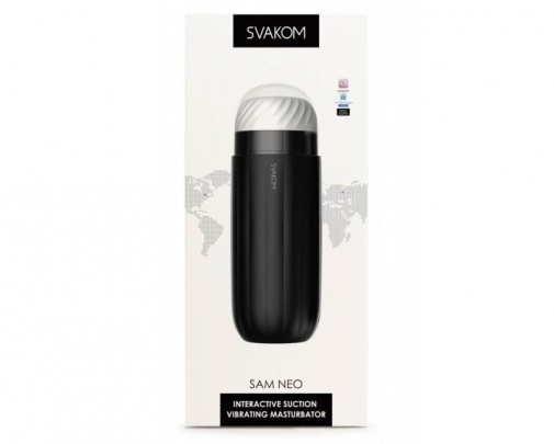 SVAKOM - Sam Neo Interactive Masturbator - Black photo
