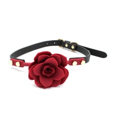 Kiotos - Silicone Rose Gag - Red photo