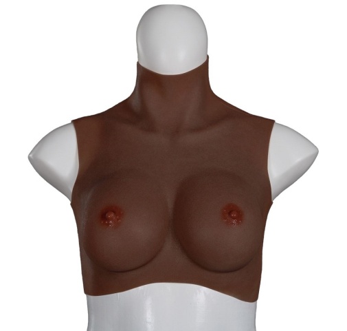 XX-Dreamstoys - 超逼真乳房 中碼 - 黑色 照片
