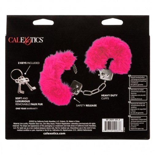 CEN - Ultra Fluffy Furry Cuffs - Pink photo