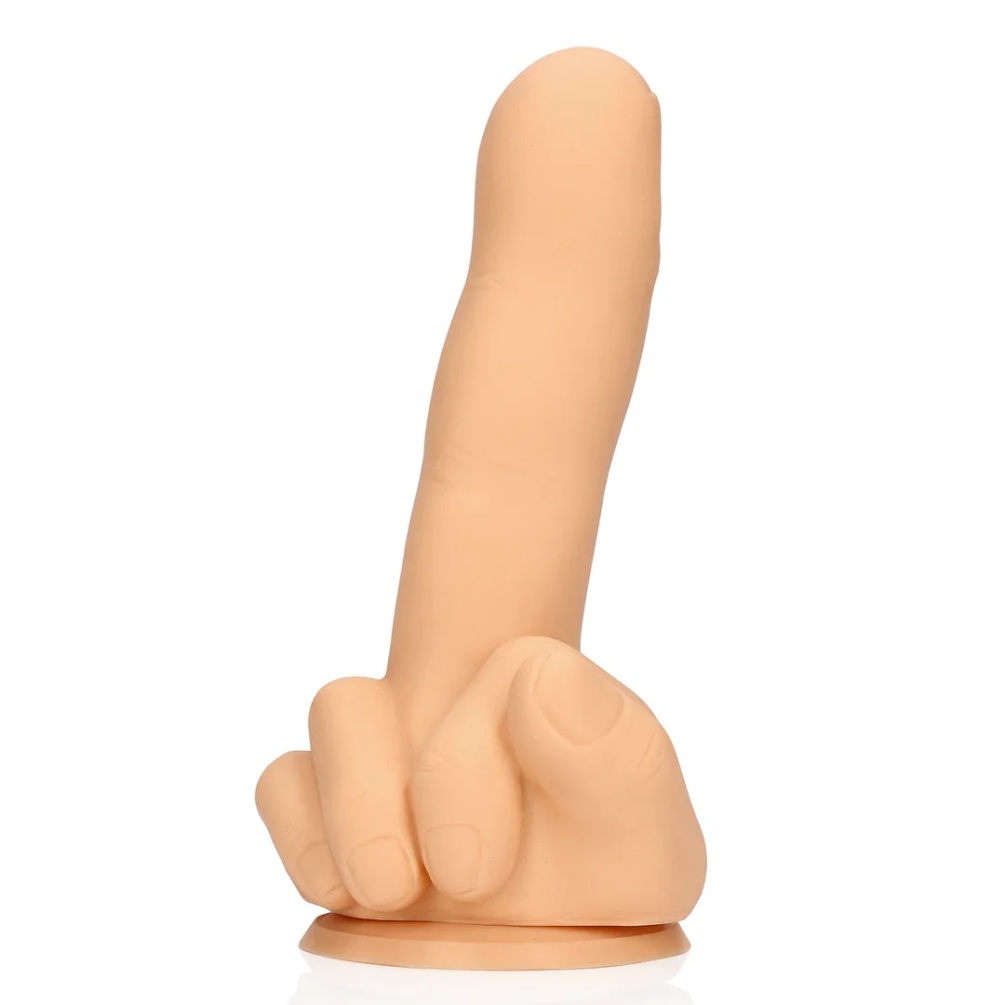 Up yours! This dildo is a hilarious gift ideal for parties o... S-Line - Up Yours Finger Plug - Flesh photo-4