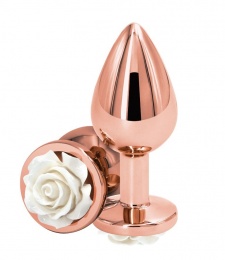 NS Novelties - Rose Buttplug M - White photo