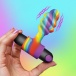 Bang! - Rainbow Vibro Butt Plug photo-4