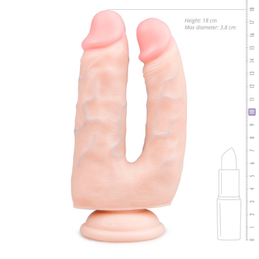 Easytoys - 双头仿真阳具 15cm - 肉色 照片