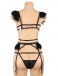 Ohyeah - Feather Underwire Set - Black - M photo-5
