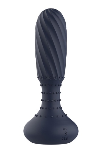 Dreamtoys - Titan 旋轉式震動扭紋後庭塞 連遙控器 - 藍色 照片
