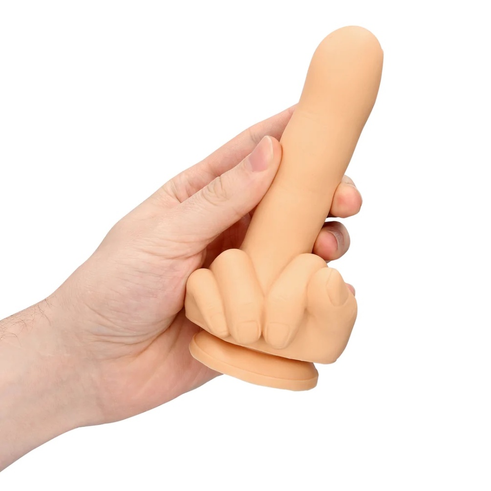 Up yours! This dildo is a hilarious gift ideal for parties o... S-Line - Up Yours Finger Plug - Flesh photo-2