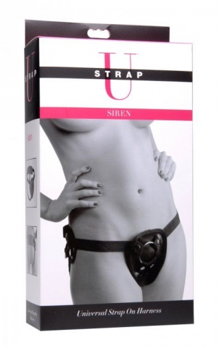 Strap U - Siren Universal Strap On Harness with Rear Support - Black photo