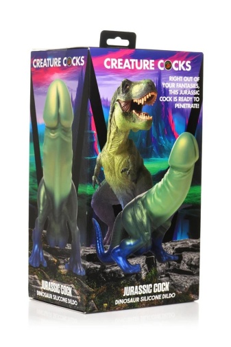 Creature Cocks  - 侏羅紀恐龍假陽具 - 綠色/藍色 照片