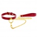 Taboom - O-Ring Collar w Leash - Red photo
