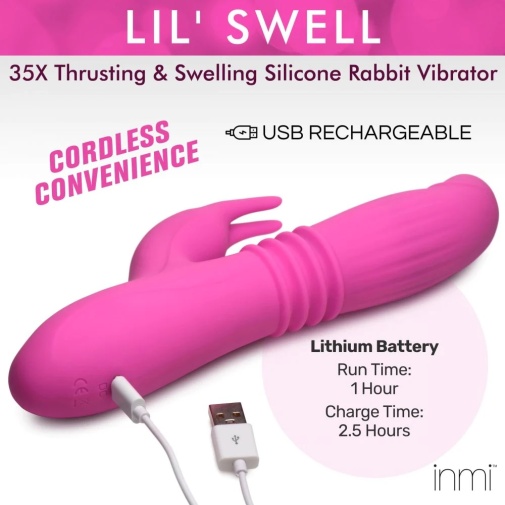 Inmi - Lil Swell 兔子震动棒 - 粉红色 照片