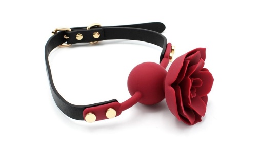 Kiotos - Silicone Rose Gag - Red photo