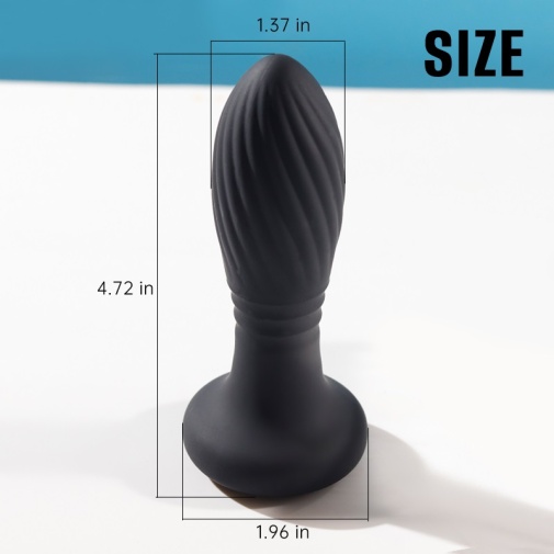 Secwell - Libido Thrusting Plug - Black photo