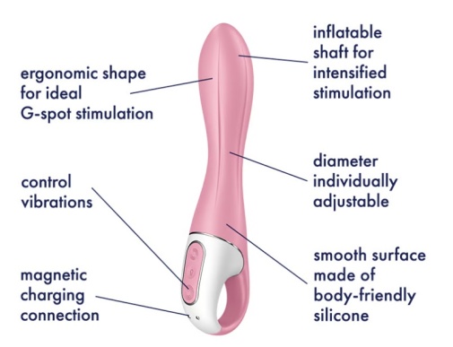 Satisfyer - Air Pump 震動棒 2 - 粉紅色 照片