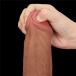 Lovetoy - 11.5" Sliding Skin Dildo - Brown 照片-7