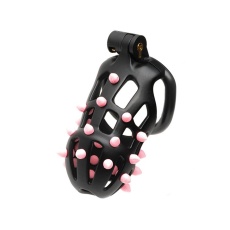Sport Fucker - FlexiSpike Chastity Cage M - Black photo