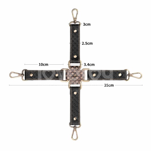 Lovetoy - Rebellion Reign Hogtie Set - Black photo