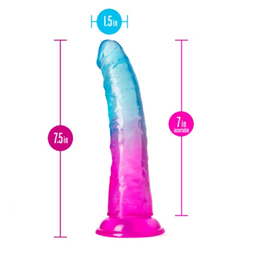 B Yours - Beautiful Sky Dildo 17.8cm - Pink photo