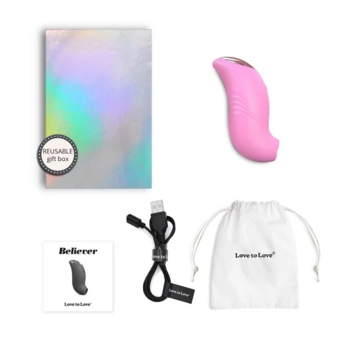 Love to Love - Believer Clit Stimulator - Pink photo