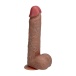 RealRock - 8" Rotating Vibro Dildo w Balls - Caramel photo