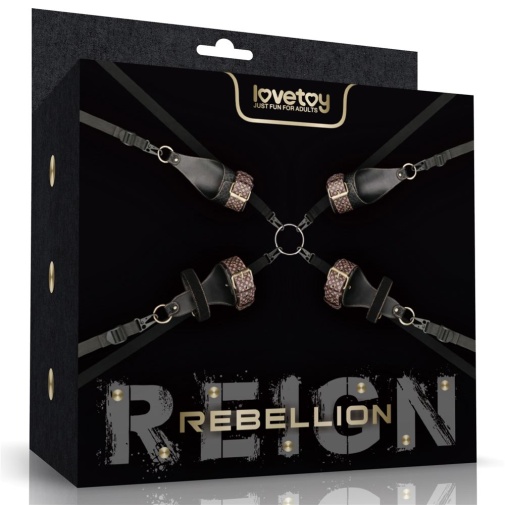 Lovetoy - Rebellion Reign Mattress Restraint - Black photo