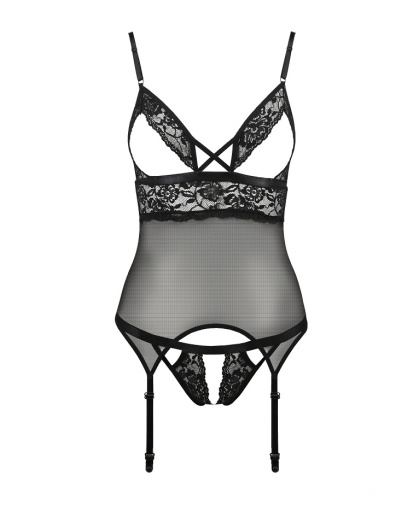Passion - Diabolina Corset - Black - L/XL photo