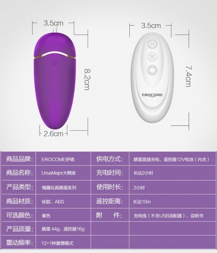 Erocome - UrsaMajor - Heating Egg - Purple photo