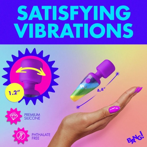 Bang! - Rainbow Mini Wand Vibrator 照片