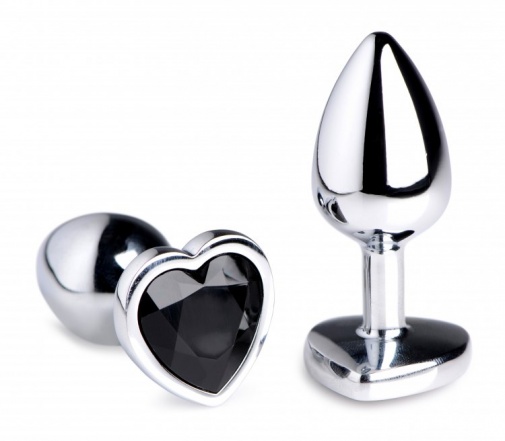 Booty Sparks - Heart Gem Anal Plug S-size - Black photo