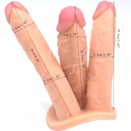 FAAK - Three Heads Dildo - Skin photo