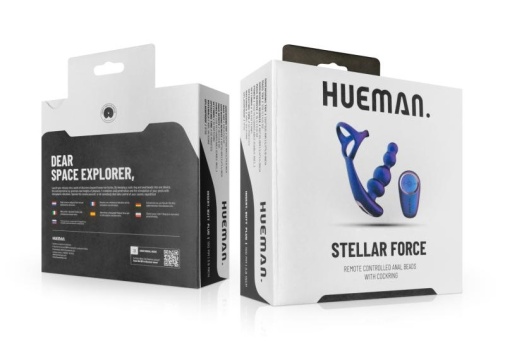 Hueman - Stellar Force Vibro Beads w Cock Ring - Blue photo