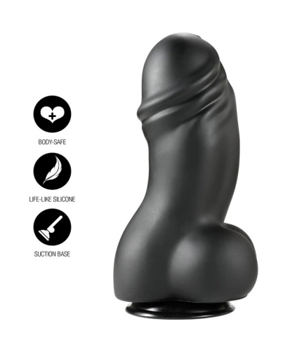 Hidden Desire - Inferno Huge Dildo 22cm - Black photo