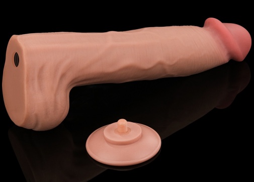 Lovetoy - 14" Sliding Skin Dildo - Flesh 照片