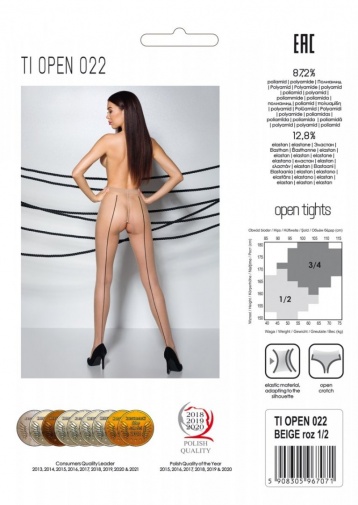 Passion - Tiopen 022 Pantyhose - Beige - 1/2 photo