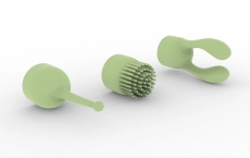 Liebe Seele - Bullet Vibrator w Attachment - Green photo