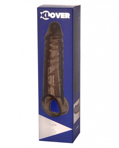 XLover - 仿真阴茎延长套 - 黑色 照片