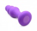 Thump It - 7X Slim Ribbed Thumping Anal Plug - Purple photo-4