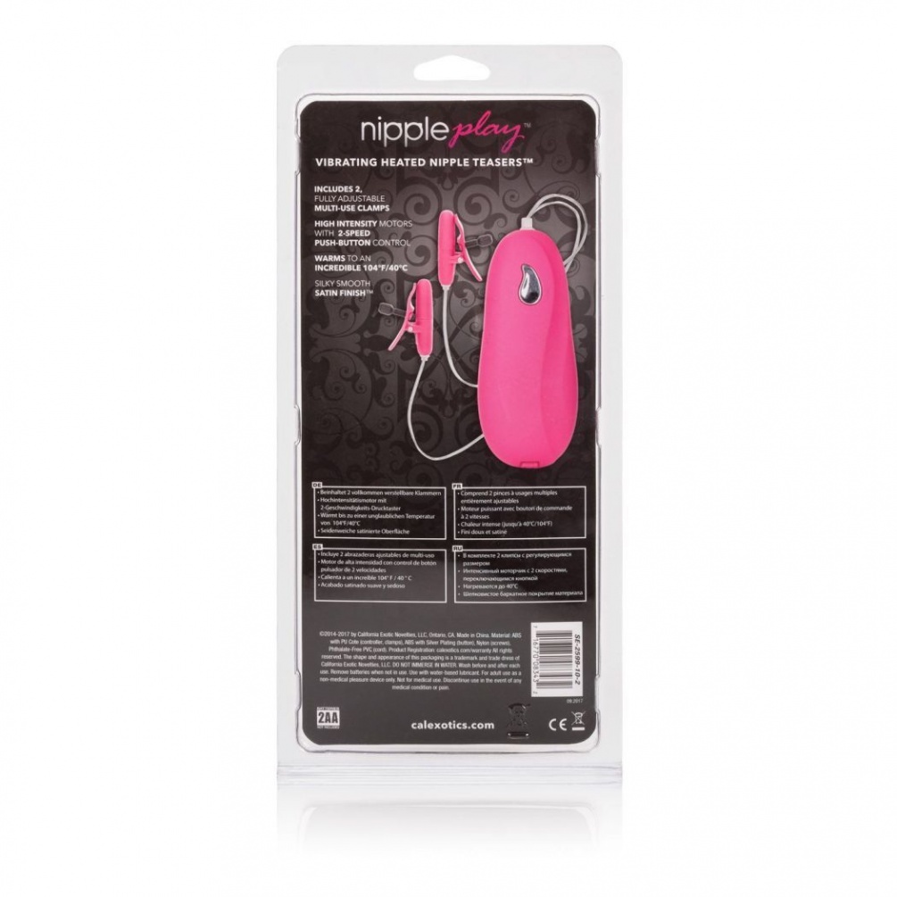 Experience intensely erotic tingles with the Nipple Play Vib... CEN - Vibrating Heated Nipple Teaser - Pink photo-8