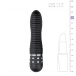 Easytoys - Diamond Ribbed Mini Vibrator - Black photo-3
