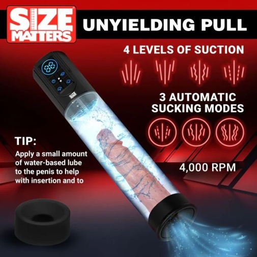 Size Matters - Sucking Penis Pump - Black photo