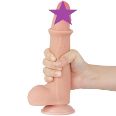 Lovetoy - 8.5" 带包皮仿真阳具 - 肉色 照片