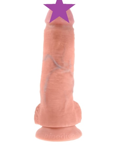 King Cock - 8″ Cock With Balls - Flesh photo