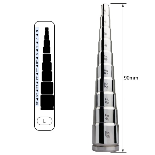 FAAK - Horse Eye Penis Plug 6mm - Silver photo