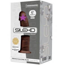 Silexpan - 6'' Dual Destiny Premium Silicone Dildo - Brown photo