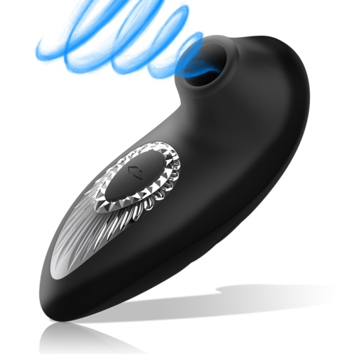 Black&Silver - Drake Deluxe Clit Stimulator - Black photo