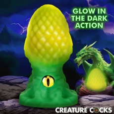 Creature Cocks - Eye of the Dragon Butt Plug - Green photo