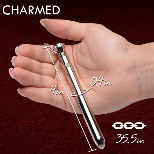 Charmed - 7X 项链首饰震动棒 - 银色 照片
