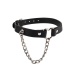 Chisa - Heart Collar w Chain - Black photo