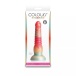 NS Novelties - 6" Colours Stacked Dildo - Red/Gold photo-3