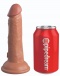 King Cock - 6" Elite 仿真阴茎 - 焦糖色 照片-6